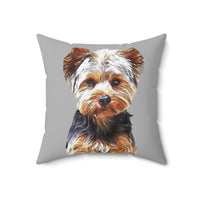 Yorkshire Terrier 'Lipis' Spun Polyester Throw Pillow
