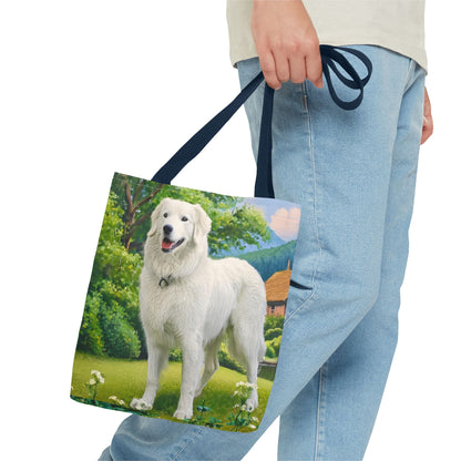 Hungarian Kuvasz Polyester Tote Bag