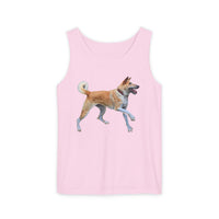 Korean Jindo Unisex Relaxed Fit Garment-Dyed Tank Top