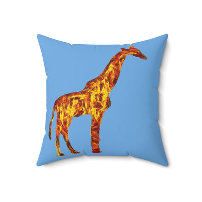 Giraffe 'Camile' Spun Polyester Throw Pillow
