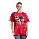 American Foxhound Unisex Tie-Dye Tee, Crystal