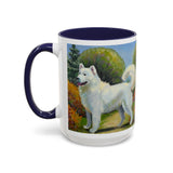 Japanese Spitz Ceramic Accent Mug - 2 Sizes