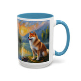 Shiba Inu - Ceramic Accent Coffee Mug - 2 Sizes