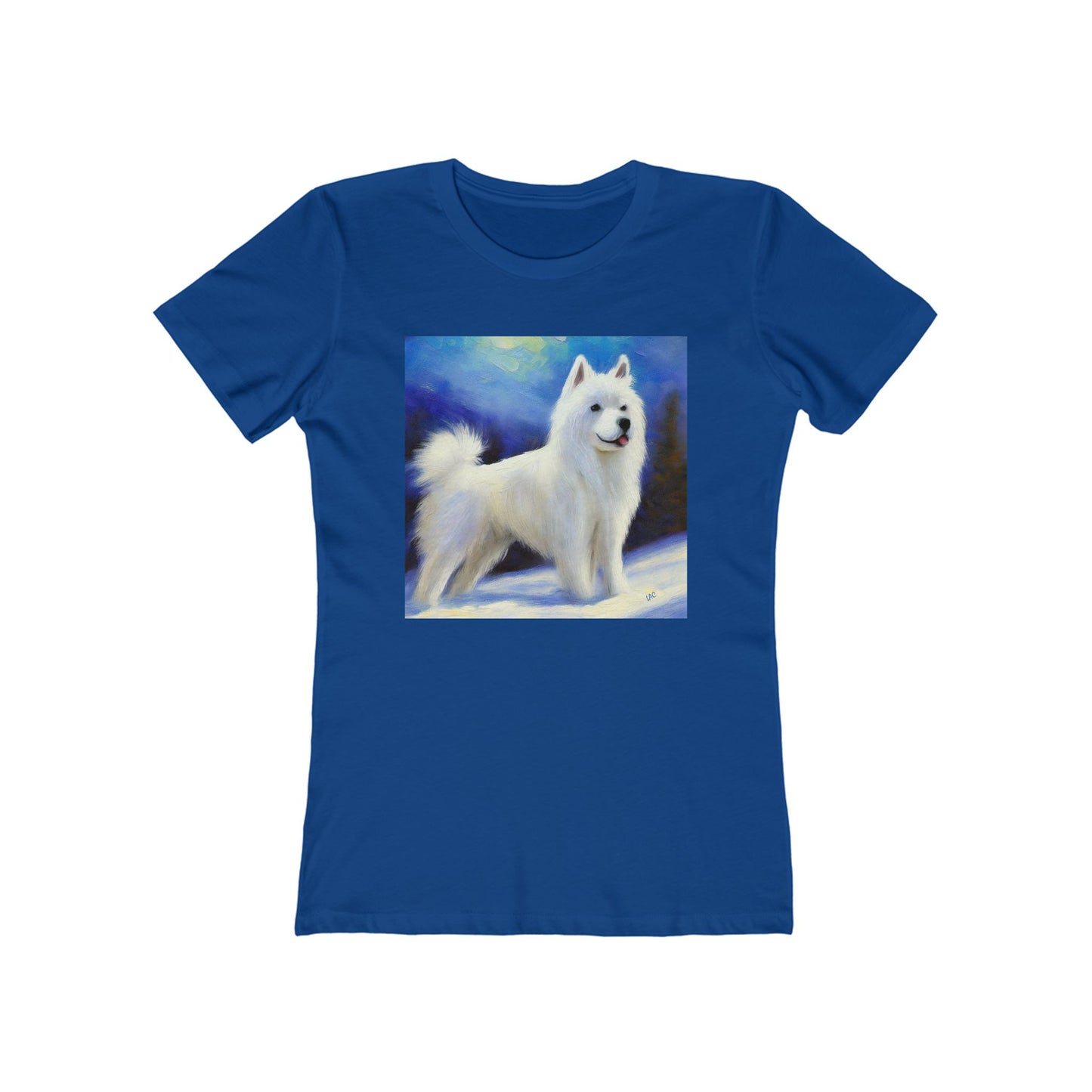 American Eskimo Dog Women's Slim Fitted Ringspun Cotton Tee