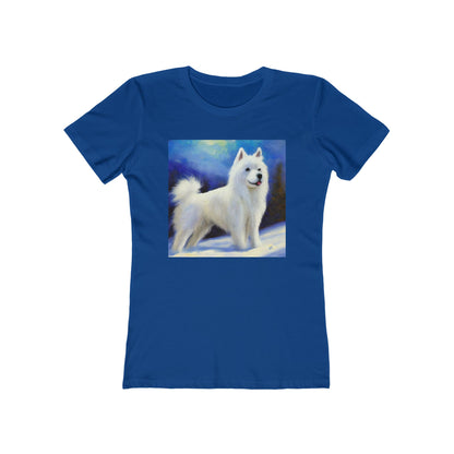 American Eskimo Dog Women's Slim Fitted Ringspun Cotton Tee