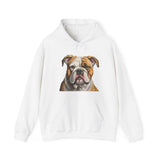 American Bulldog Artistic Hooded Sweatshirt