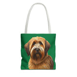 French Briard Tote Bag with Stunning Fine Art Painting