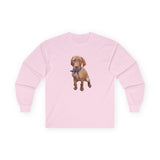 Vizsla 'Augie' Unisex Cotton Long Sleeve Tee