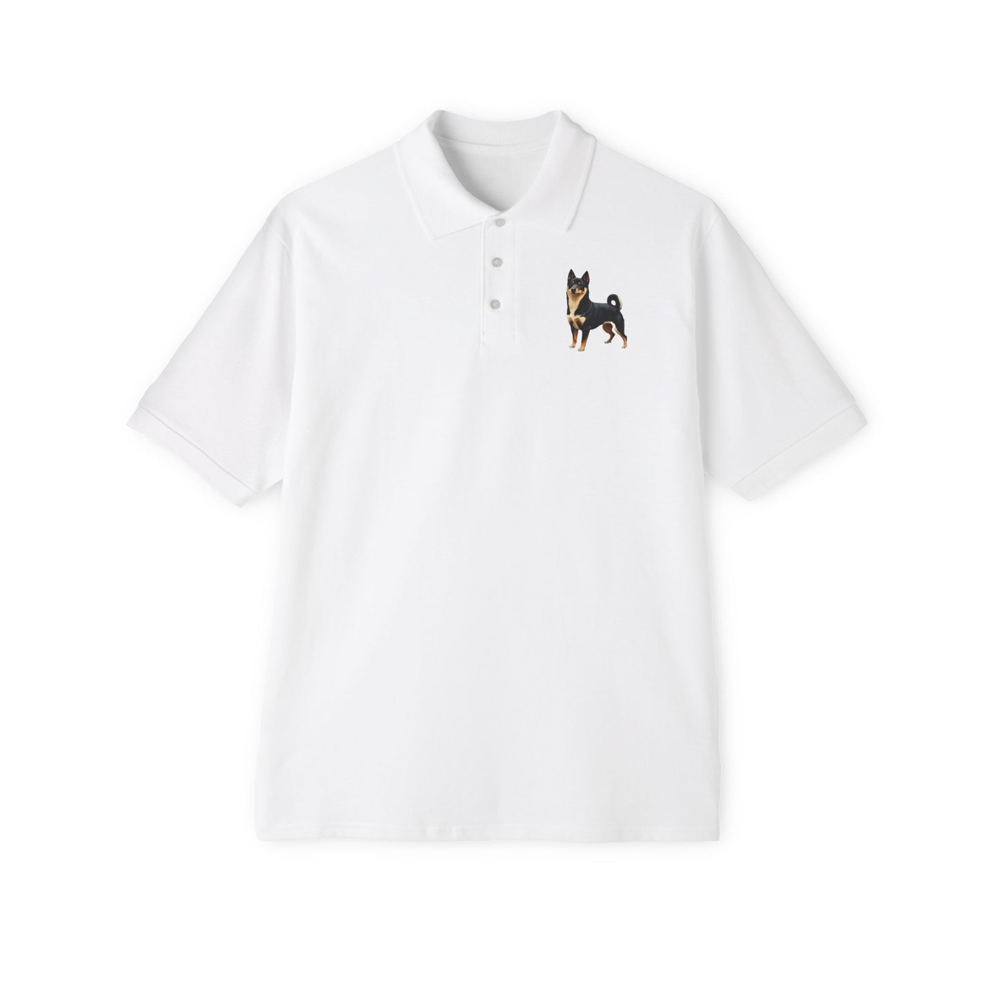 Black & Tan Shiba Inu - Men's Piqué Polo