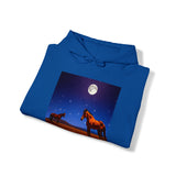 Moonlight Horses Unisex 50/50 Hooded Sweatshirt