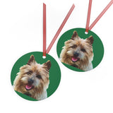 Cairn Terrier Metal Ornaments