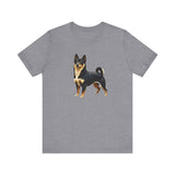 Black & Tan Shiba Inu --  Unisex Jersey Short Sleeve Tee