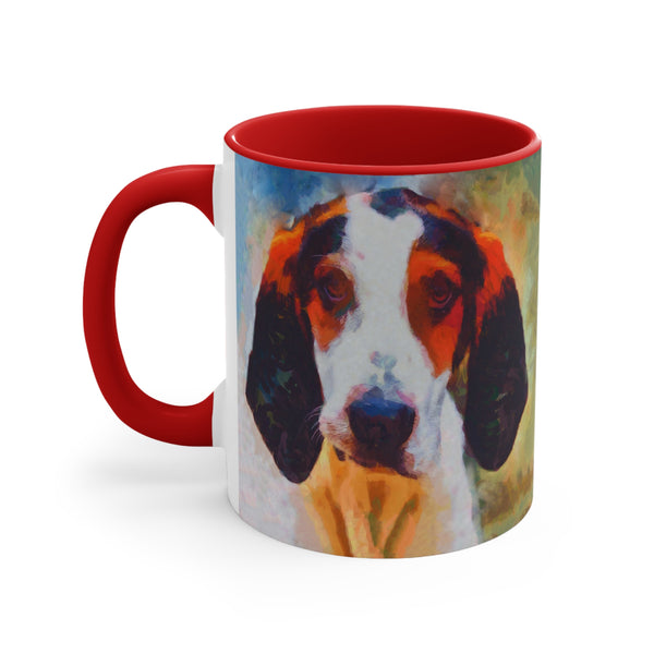 Treeing Walker Coonhound Accent Coffee Mug, 11oz
