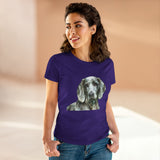 Weimaraner 'Greyson' Women's Midweight Cotton Tee