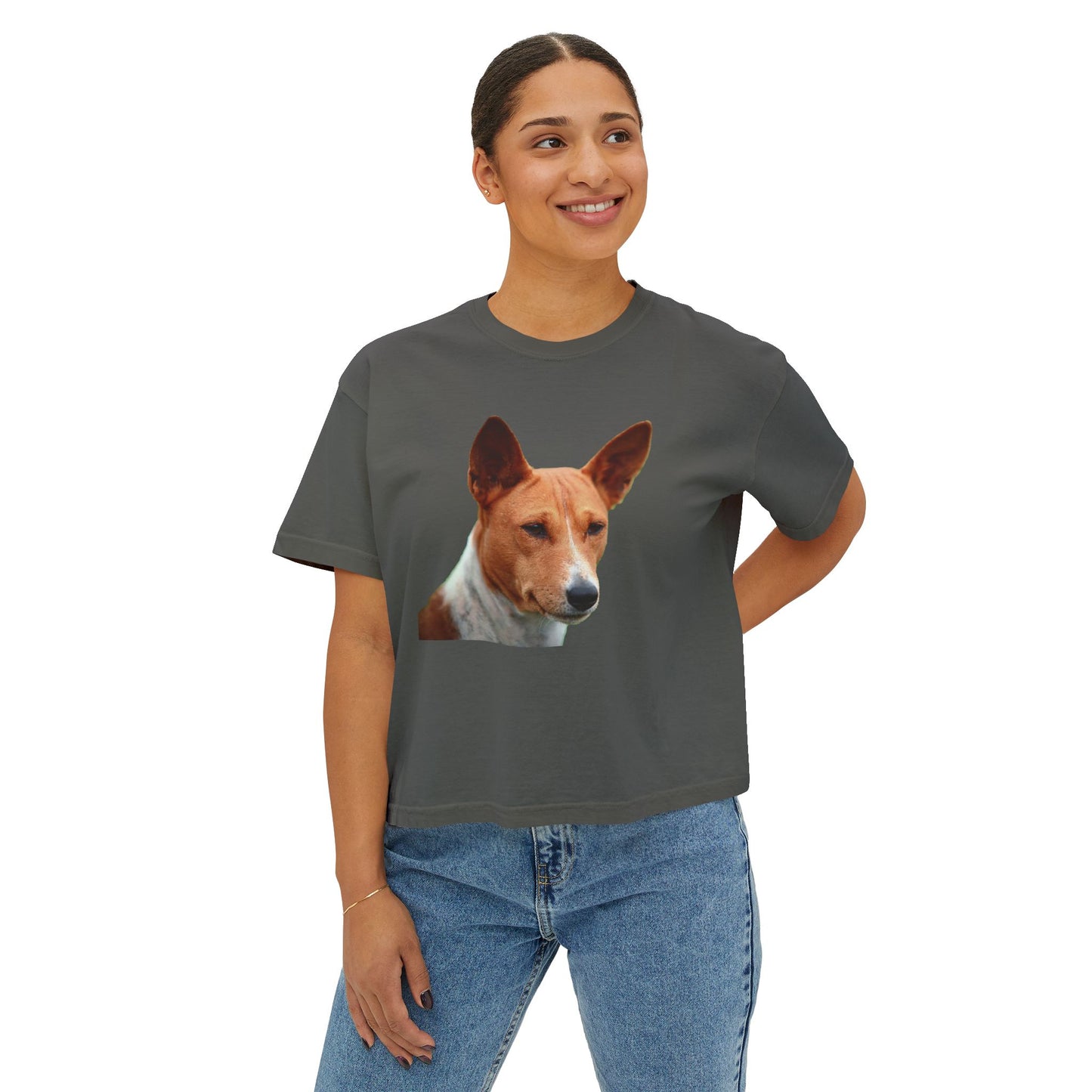 Basenji Women's Oversized Boxy Tee
