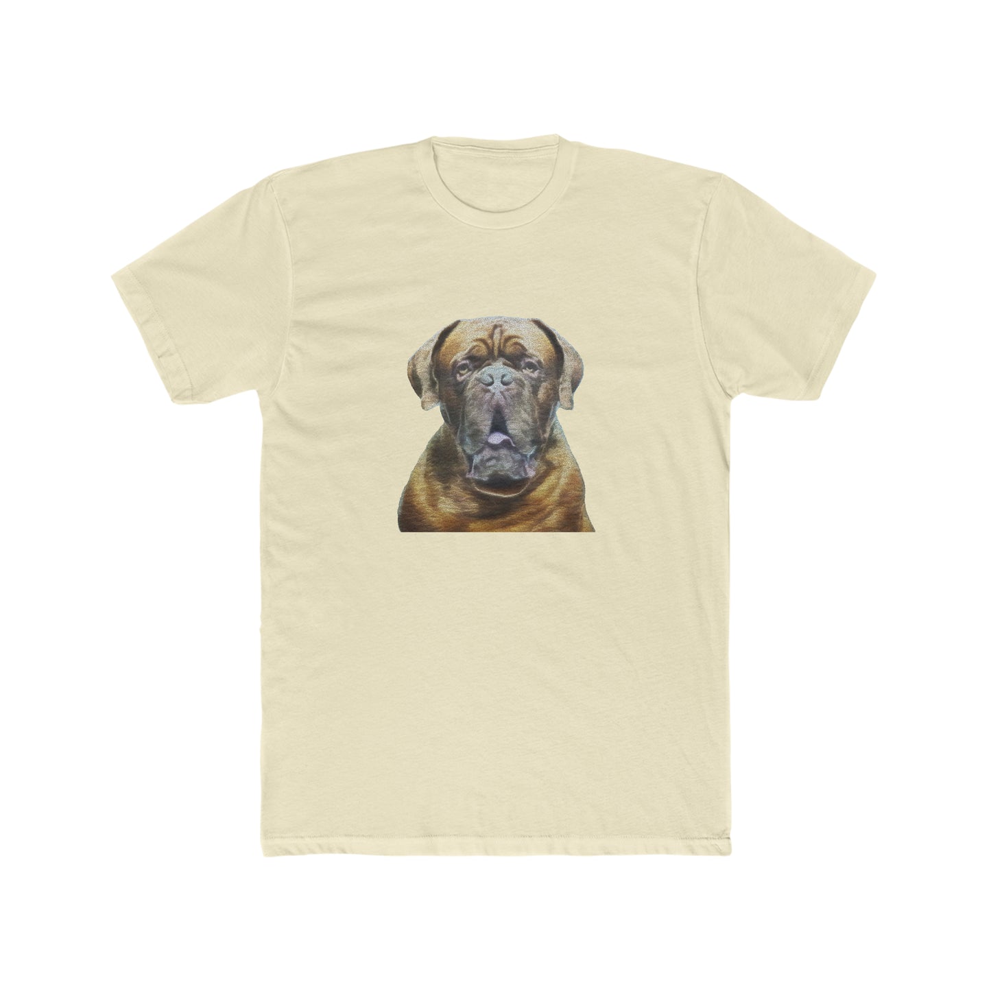 Dogue de Bordeaux Fine Art Men's Fitted Cotton Crew Tee