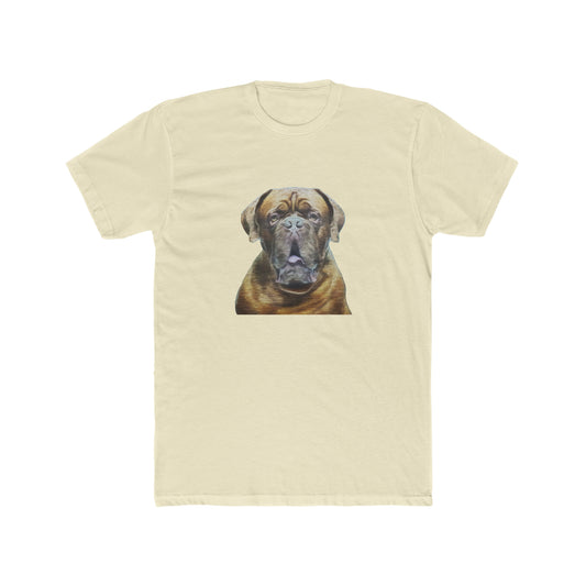 Dogue de Bordeaux Fine Art Men's Fitted Cotton Crew Tee