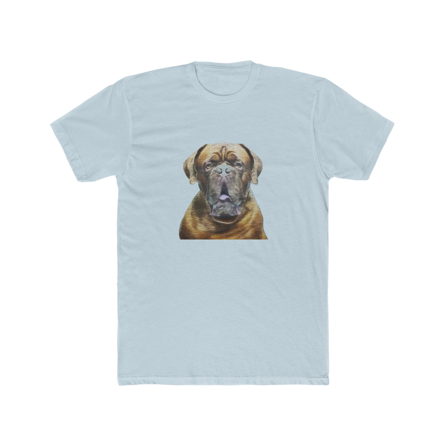 Dogue de Bordeaux Fine Art Men's Fitted Cotton Crew Tee
