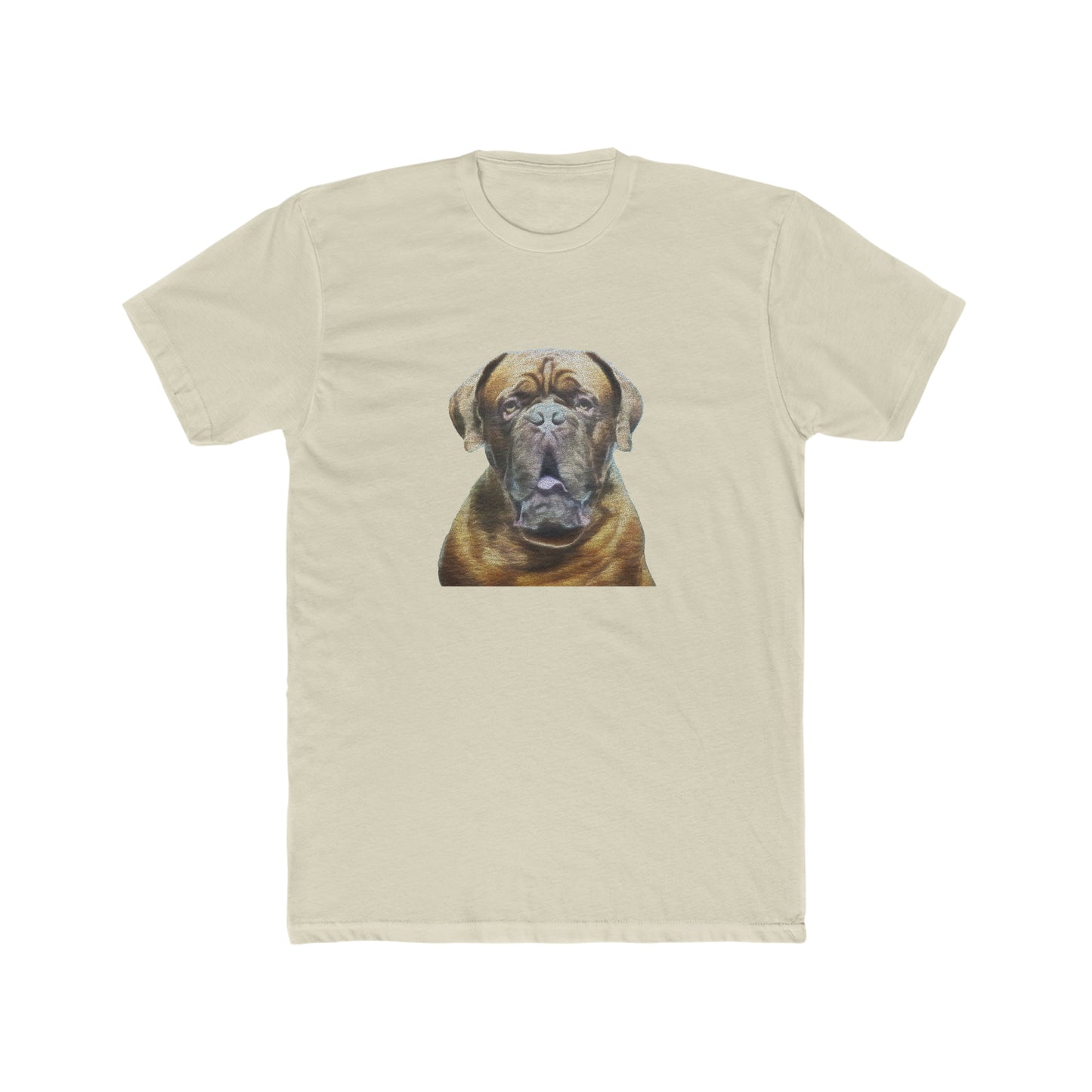 Dogue de Bordeaux Fine Art Men's Fitted Cotton Crew Tee