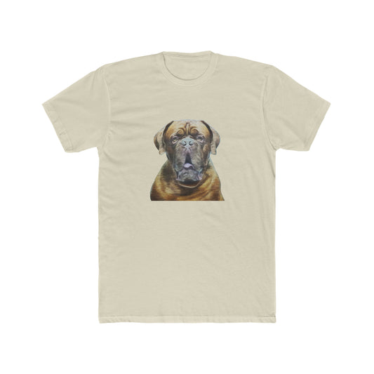 Dogue de Bordeaux Fine Art Men's Fitted Cotton Crew Tee