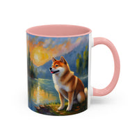 Shiba Inu - Ceramic Accent Coffee Mug - 2 Sizes