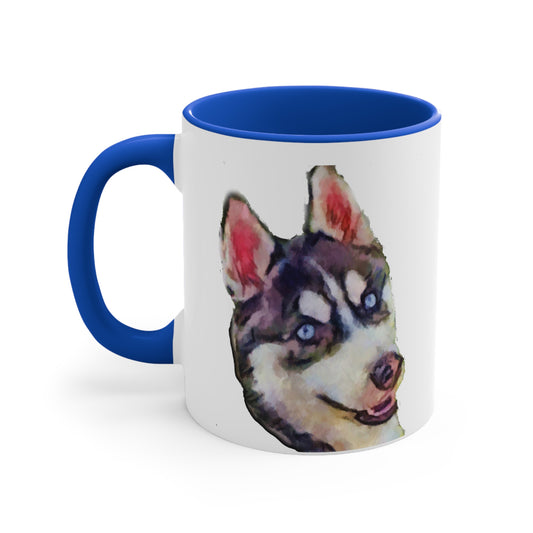 Siberian Husky 'Iditarod' Accent Coffee Mug, 11oz
