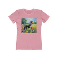 Bluetick Coonhound - Women's Slim Fit Ringspun Cotton Tee