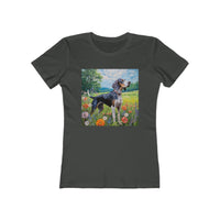 Bluetick Coonhound - Women's Slim Fit Ringspun Cotton Tee