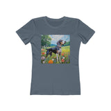 Bluetick Coonhound - Women's Slim Fit Ringspun Cotton Tee