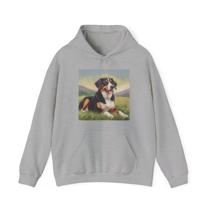Entlebucher Mountain Dog 50/50 Hooded Sweatshirt