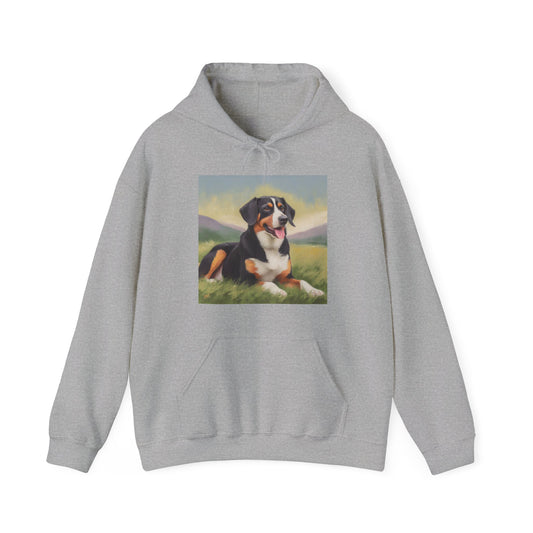 Entlebucher Mountain Dog 50/50 Hooded Sweatshirt