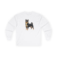 Black & Tan Shiba Inu  -  Unisex  Classic Cotton Long Sleeve Tee