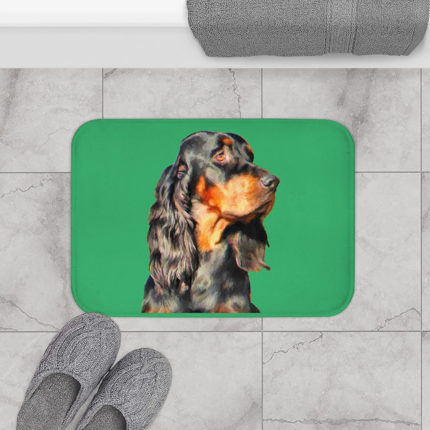 Gordon Setter "Angus"  Bathroom Rug Mat