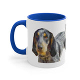 Bluetick Coonhound Accent Coffee Mug, 11oz
