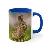 Rabbit 'Clover' Accent Coffee Mug, 11oz