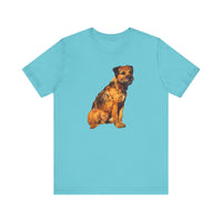 Charming Border Terrier 'Andrew' Unisex Tee