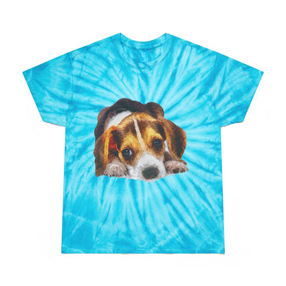 Beagle 'Daisy Mae' Unisex Cotton Tie-Dye Tee, Cyclone