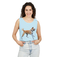 Korean Jindo Unisex Relaxed Fit Garment-Dyed Tank Top