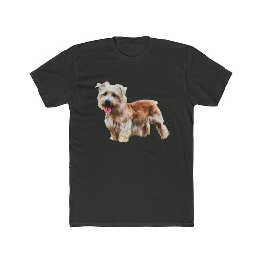 Glenn of Imaal Terrier - Men's Fitted Cotton Crew Tee