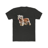 Glenn of Imaal Terrier - Men's Fitted Cotton Crew Tee