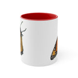 Monarch Butterfly - Accent - Ceramic Coffee Mug, 11oz