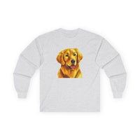 Golden Retriever 'Beau' Unisex Cotton Long Sleeve Tee