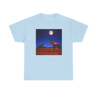 Horses in the Moonlight - Unisex Heavy Cotton Tee