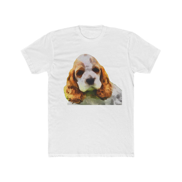Cocker Spaniel 'Hogan' Men's Fitted Cotton Crew Tee