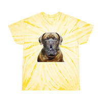 Dogue de Bordeaux Unisex Tie-Dye Cotton Tee, Cyclone