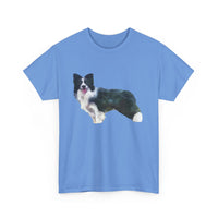 Border Collie '#1'  -  Unisex Heavy Cotton Tee