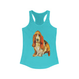 Basset Hound 'Lautrec' Women's Racerback Tank