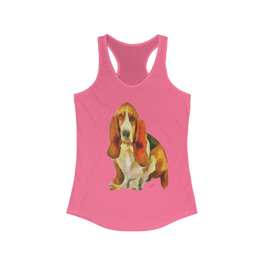 Basset Hound 'Lautrec' Women's Racerback Tank