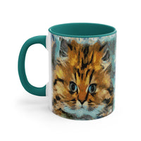 Fat Cat Ceramic Accent Coffee Mug, 11oz