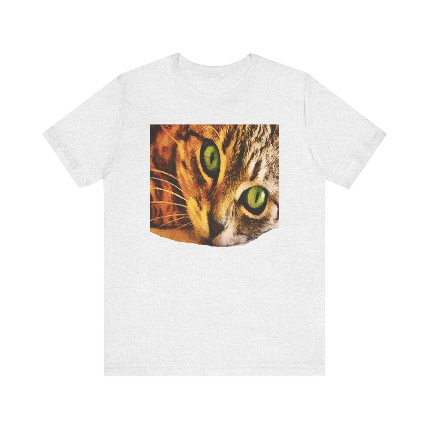 Wide-eye Cat Unisex Jersey Short Sleeve Tee